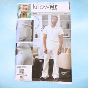 NEW McCalls Men’s ME2035 Know Me Pattern Polo & Dress Pants UNOPENED
